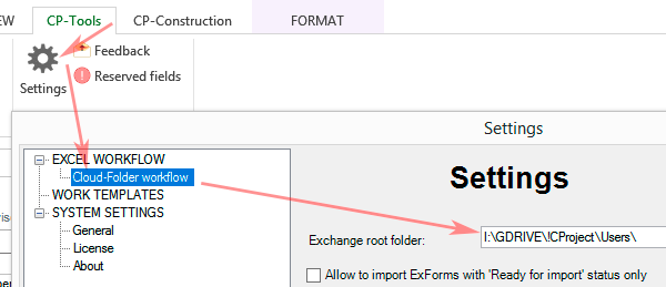 set up workflow folder